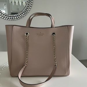 Kate Spade Leather tote ( light pink / cream colour)